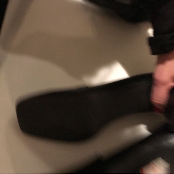 DKNY 10 black Leather square toe loafers with block heeled NWT - Picture 10 of 12